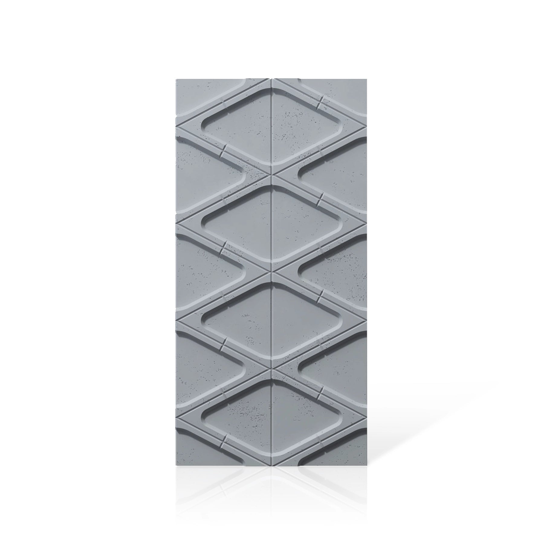 3D Concrete Wall Panels DIAMONDS colour swatch on white background DecorMania.eu